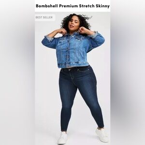 Torrid Bombshell Skinny Jeans - Dark Blue